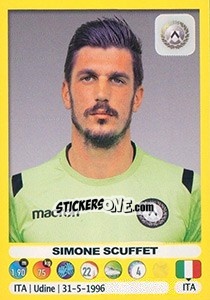 Sticker Simone Scuffet - Calciatori 2018-2019 n. 537 - Panini