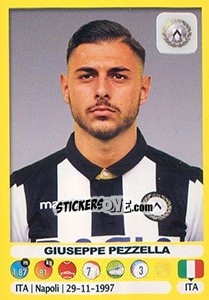 Cromo Giuseppe Pezzella - Calciatori 2018-2019 - Panini