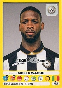 Figurina Molla Wague - Calciatori 2018-2019 - Panini