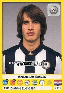 Sticker Andrija Balic - Calciatori 2018-2019 n. 549 - Panini