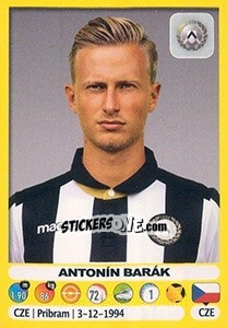 Sticker Antonín Barák - Calciatori 2018-2019 - Panini