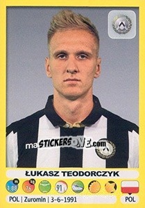 Sticker Lukasz Teodorczyk - Calciatori 2018-2019 - Panini