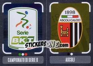 Cromo Scudetto Serie B - Scudetto Ascoli