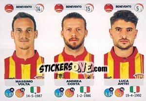Sticker Massimo Volta / Andrea Costa / Luca Antei - Calciatori 2018-2019 n. 577 - Panini