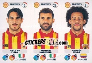 Sticker Nicolas Viola / Antonio Nocerino / Andrés Tello - Calciatori 2018-2019 - Panini