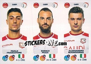 Cromo Paolo Frascatore / Enrico Pezzi / Alessandro Buongiorno - Calciatori 2018-2019 - Panini