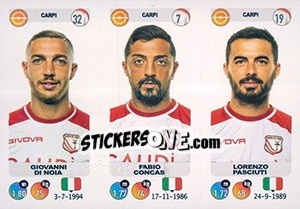 Figurina Giovanni Di Noia / Fabio Concas / Lorenzo Pasciuti - Calciatori 2018-2019 - Panini