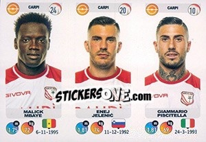 Sticker Malick Mbaye / Enej Jelenic / Giammario Piscitella - Calciatori 2018-2019 - Panini