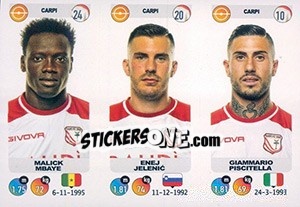 Sticker Malick Mbaye / Enej Jelenic / Giammario Piscitella - Calciatori 2018-2019 n. 594 - Panini
