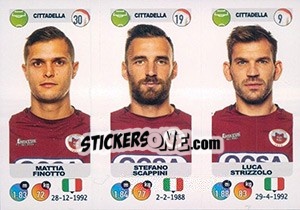 Cromo Mattia Finotto / Stefano Scappini / Luca Strizzolo - Calciatori 2018-2019 - Panini