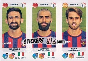 Sticker Riccardo Idda / Matteo Legittimo / Luca Palmiero - Calciatori 2018-2019 n. 607 - Panini
