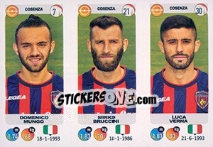 Sticker Domenico Mungo / Mirko Bruccini / Luca Verna - Calciatori 2018-2019 n. 608 - Panini