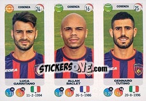 Cromo Luca Garritano / Allan Baclet / Gennaro Tutino - Calciatori 2018-2019 - Panini