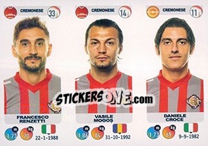 Sticker Francesco Renzetti - Vasile Mogoș - Daniele Croce - Calciatori 2018-2019 n. 614 - Panini