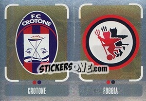 Cromo Scudetto Crotone - Scudetto Foggia - Calciatori 2018-2019 - Panini