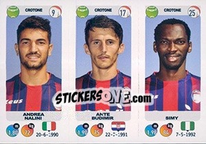 Sticker Andrea Nalini / Ante Budimir / Simy - Calciatori 2018-2019 n. 625 - Panini