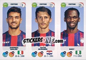 Sticker Andrea Nalini / Ante Budimir / Simy - Calciatori 2018-2019 - Panini