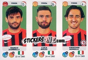 Cromo Marco Zambelli / Luca Rizzo / Cristian Agnelli - Calciatori 2018-2019 - Panini