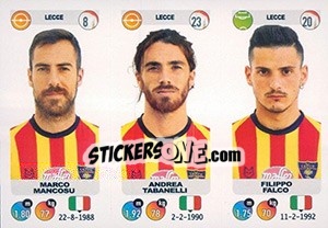 Cromo Marco Mancosu / Andrea Tabanelli / Filippo Falco - Calciatori 2018-2019 - Panini