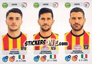 Sticker Simone Palombi / Stefano Pettinari / Andrea La Mantia - Calciatori 2018-2019 n. 647 - Panini