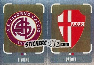 Sticker Scudetto Livorno - Scudetto Padova - Calciatori 2018-2019 - Panini