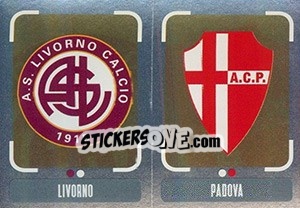 Cromo Scudetto Livorno - Scudetto Padova