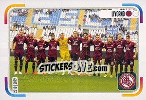 Sticker Squadra Livorno - Calciatori 2018-2019 - Panini