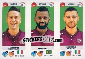 Sticker Lorenzo Gonnelli / Maicon / Michele Rocca - Calciatori 2018-2019 n. 652 - Panini
