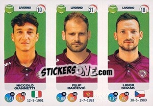 Sticker Niccolò Giannetti - Filip Raicevic - Libor Kozák - Calciatori 2018-2019 - Panini