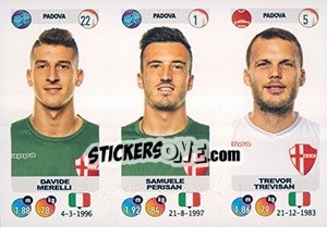 Figurina Davide Merelli / Samuele Perisan / Trevor Trevisan - Calciatori 2018-2019 - Panini