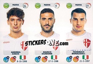 Sticker Andrea Cisco / Marco Guidone / Federico Bonazzoli - Calciatori 2018-2019 n. 662 - Panini