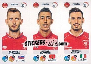 Cromo Norbert Gyömbér / Jawad El Yamiq / Nicola Falasco - Calciatori 2018-2019 - Panini