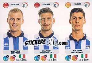 Figurina Matteo Ciofani / Marco Perrotta / Filippo Melegoni - Calciatori 2018-2019 - Panini