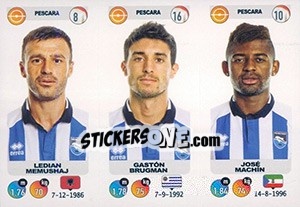 Sticker Ledian Memushaj / Gastón Brugman / José Machín - Calciatori 2018-2019 - Panini