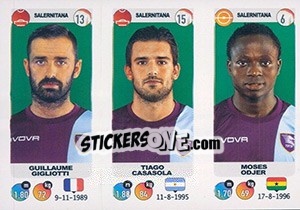 Sticker Guillaume Gigliotti / Tiago Casasola / Moses Odjer - Calciatori 2018-2019 n. 689 - Panini