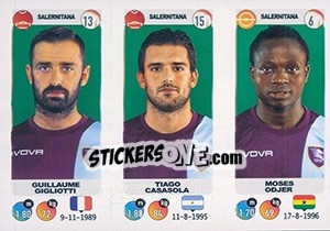 Sticker Guillaume Gigliotti / Tiago Casasola / Moses Odjer - Calciatori 2018-2019 - Panini