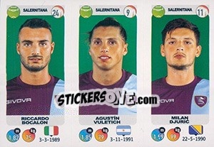 Sticker Riccardo Bocalon / Agustín Vuletich / Milan Djuric - Calciatori 2018-2019 n. 692 - Panini