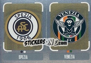 Sticker Scudetto Spezia - Scudetto Venezia - Calciatori 2018-2019 n. 693 - Panini