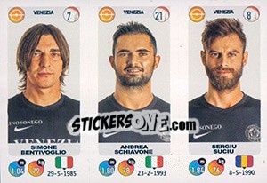 Sticker Simone Bentivoglio / Andrea Schiavone / Sergiu Suciu - Calciatori 2018-2019 n. 705 - Panini