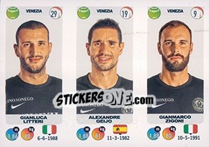 Sticker Gianluca Litteri / Alexandre Geijo / Gianmarco Zigoni - Calciatori 2018-2019 n. 707 - Panini