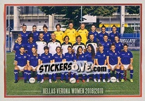 Sticker Squadra Hellas Verona Women - Calciatori 2018-2019 - Panini
