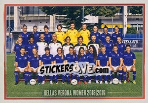 Sticker Squadra Hellas Verona Women - Calciatori 2018-2019 n. 712 - Panini