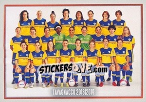 Figurina Squadra Tavagnacco - Calciatori 2018-2019 - Panini