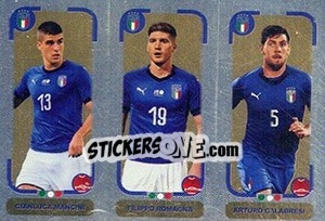 Sticker Gianluca Mancini / Filippo Romagna / Arturo Calabresi - Calciatori 2018-2019 - Panini