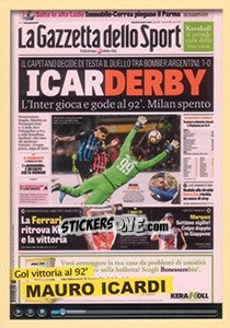 Sticker Mauro Icardi (La Gazzetta dello Sport) - Calciatori 2018-2019 - Panini