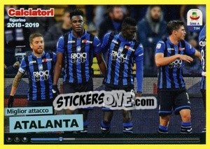 Figurina Miglior Attacco Atalanta - Calciatori 2018-2019 - Panini