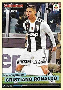 Sticker Miglior marcatore Cristiano Ronaldo - Calciatori 2018-2019 - Panini