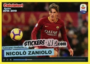 Sticker Giovane rivelazione Nicolò Zaniolo - Calciatori 2018-2019 n. C10 - Panini