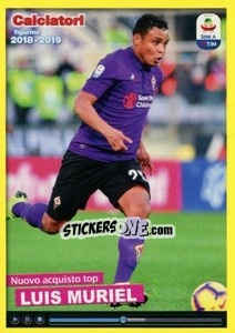 Cromo Nuovo acquisto top Luis Muriel - Calciatori 2018-2019 - Panini