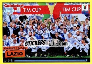 Sticker Vincitrice TIM Cup Lazio - Calciatori 2018-2019 - Panini